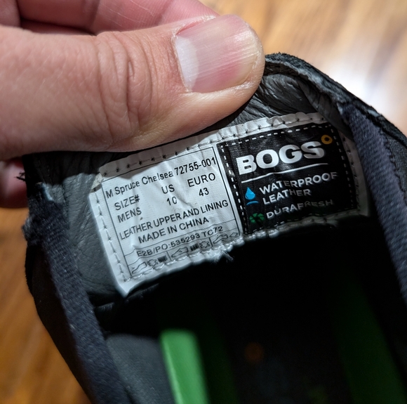 Bogs Mens Spruce Chelsea Pull On Boots Waterproof Outdoor 72755 Size 10 - Picture 7 of 7